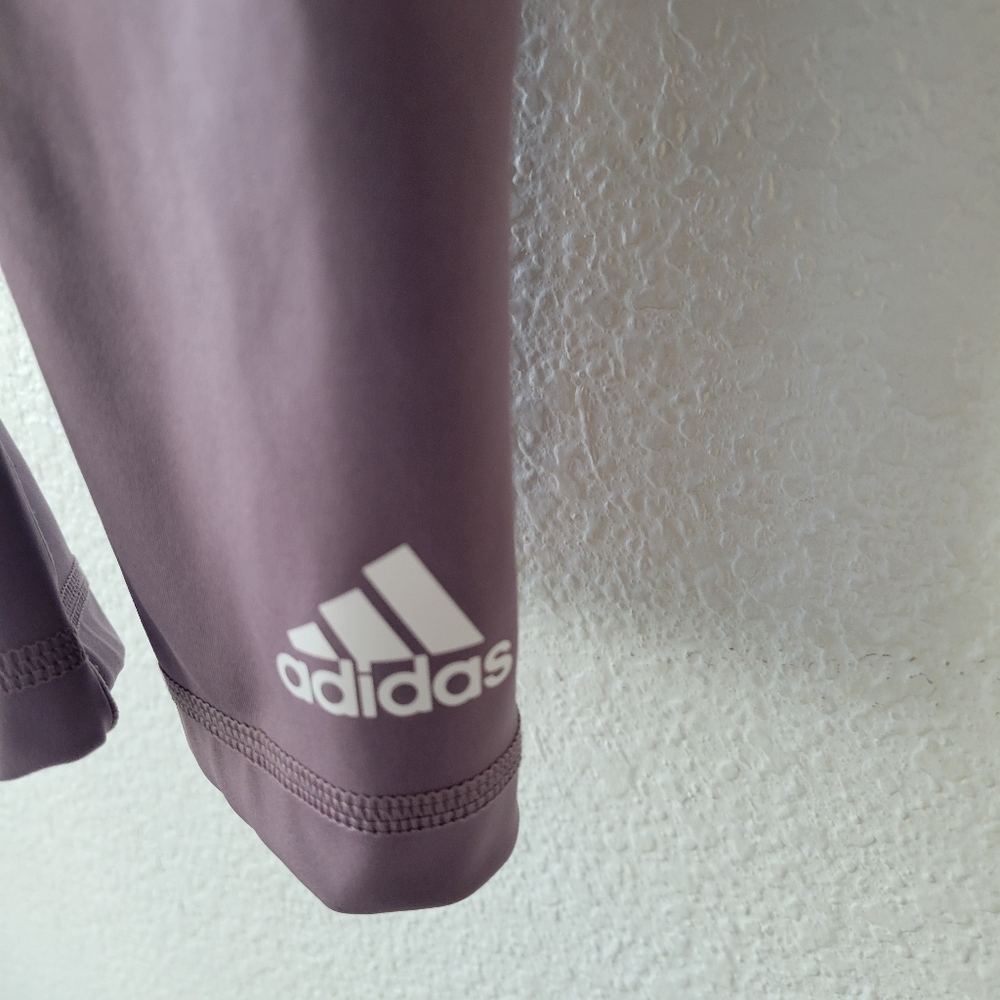 Adidas Women's Lavender Purple 7/8 Performance Leggings Size XS | Athleisure EUC - Picture 3 of 6